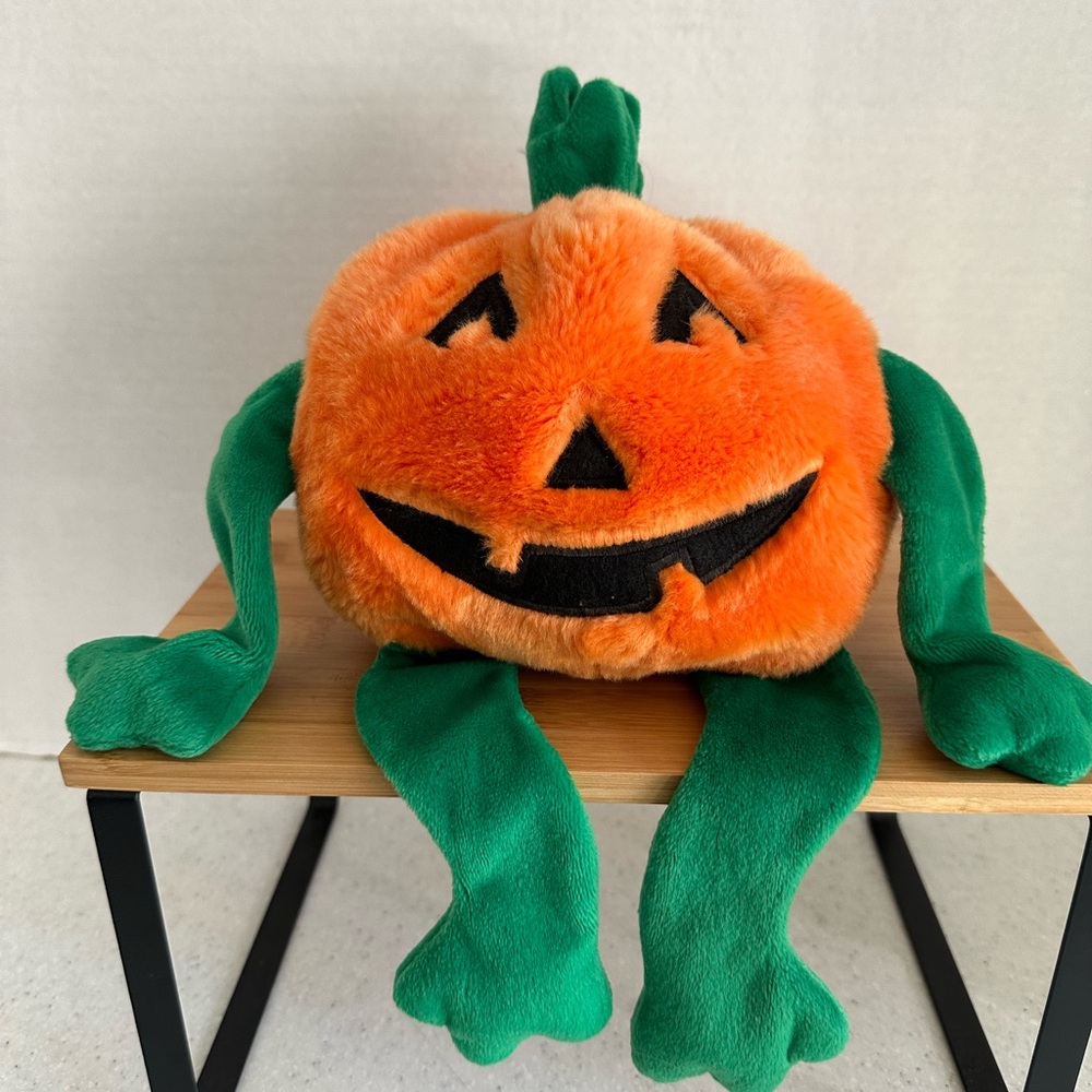 COPY - Vintage Halloween TY Plush Pumpkin jacko’lantern Beanie Buddies Collecti…
